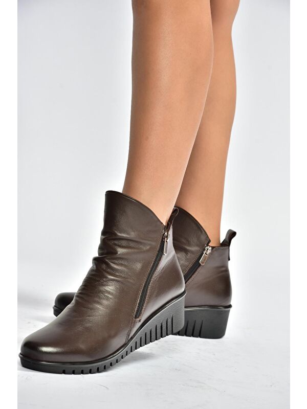 Kahverengi Kadın Bot V324200303 - Görsel 5