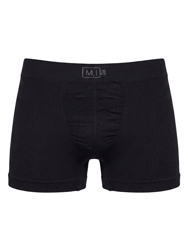 C&City C12102 Dikişsiz Erkek Boxer Siyah