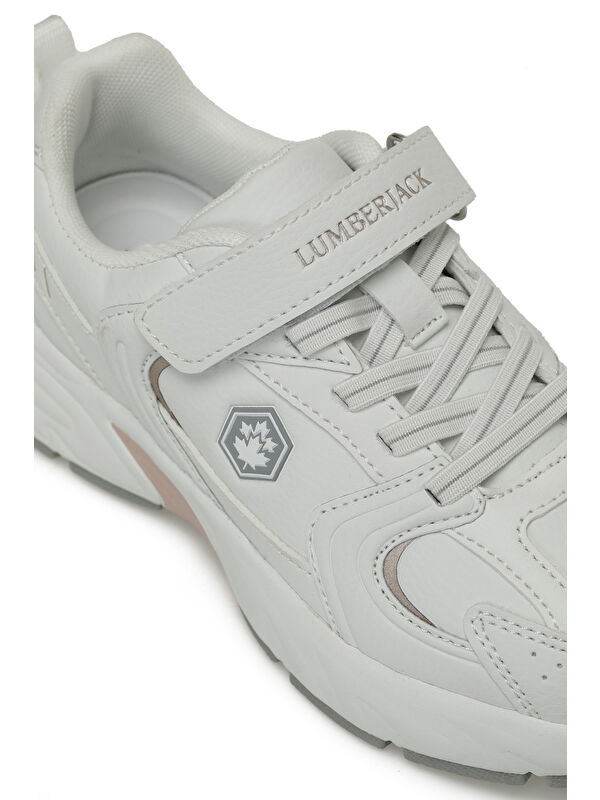 POL PU JR 5PR Beyaz Kız Çocuk Spor Ayakkabı - Görsel 8