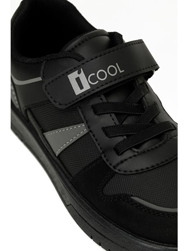 NETO F 5PR Siyah Kız Çocuk Sneaker - Görsel 8