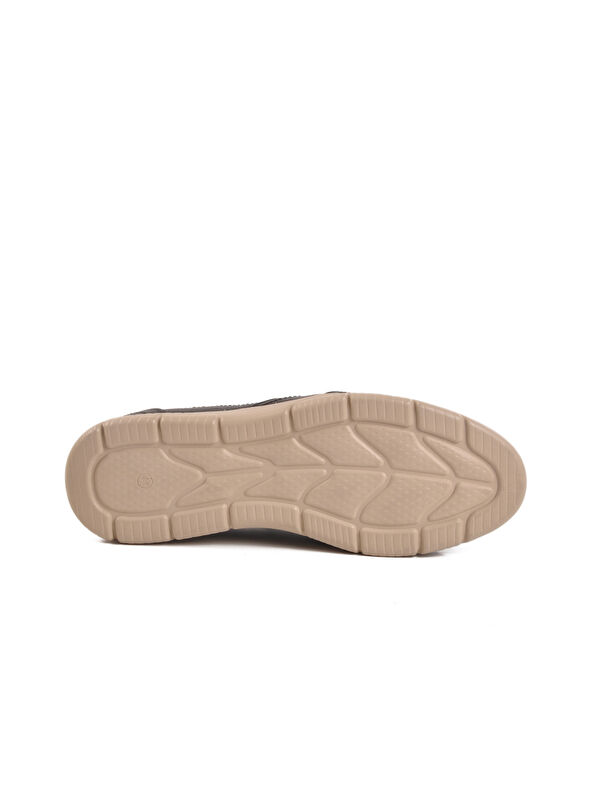 Siyah Hakiki Deri Erkek Casual Ayakkabı D2301 M - Görsel 6