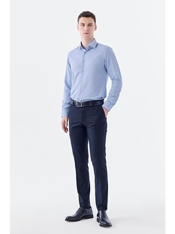 JAKAMEN Lacivert Regular Fit Yan Cep Kumaş Pantolon