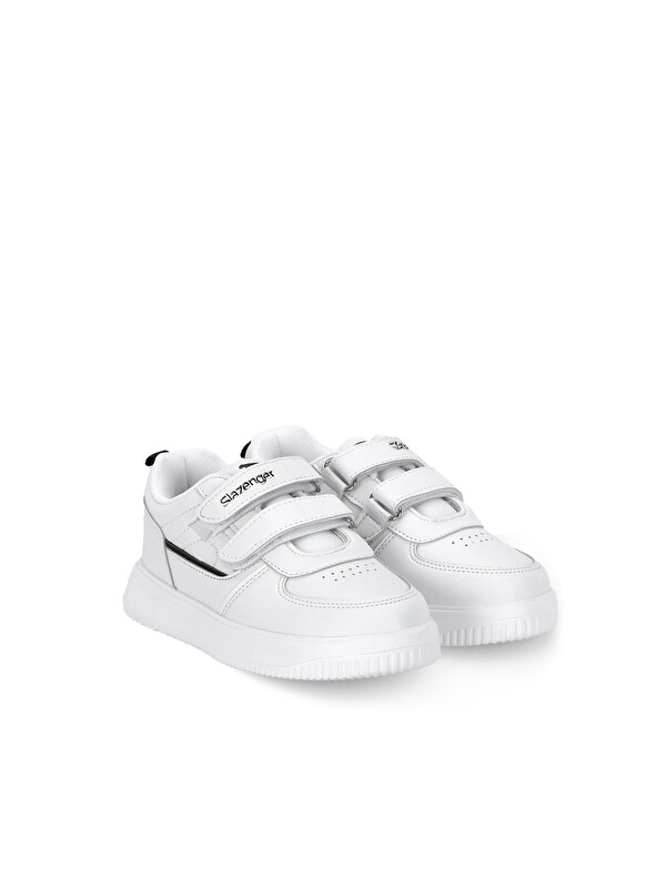 SLAZENGER KALIPSO F Unisex Çocuk Cırt Cırtlı Beyaz / Siyah Günlük Spor Ayakkabısı