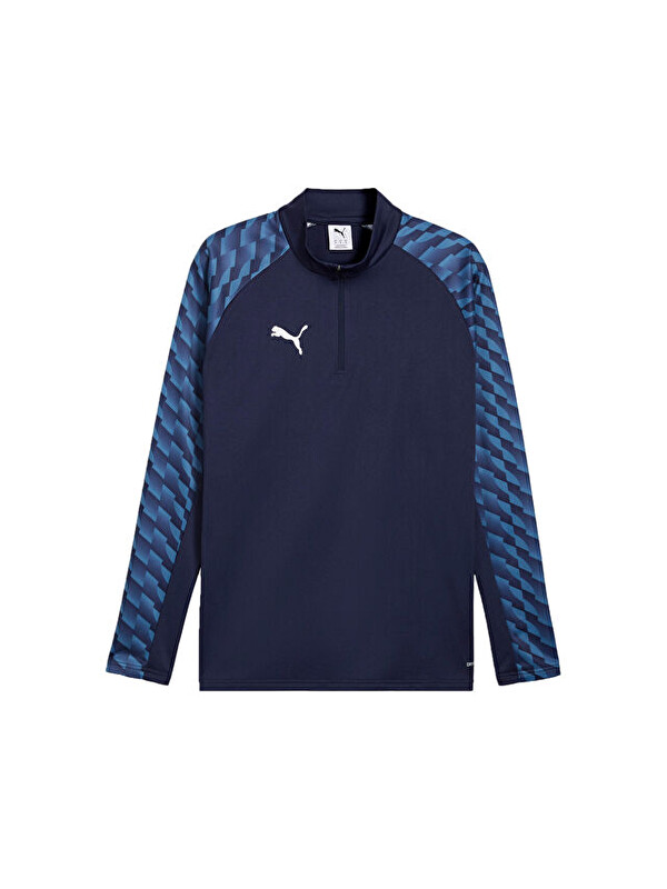 Puma Teamliga26 Training 1/4 Zip Erkek Futbol Antrenman Uzun Kollu Tişört 65972406 Lacivert