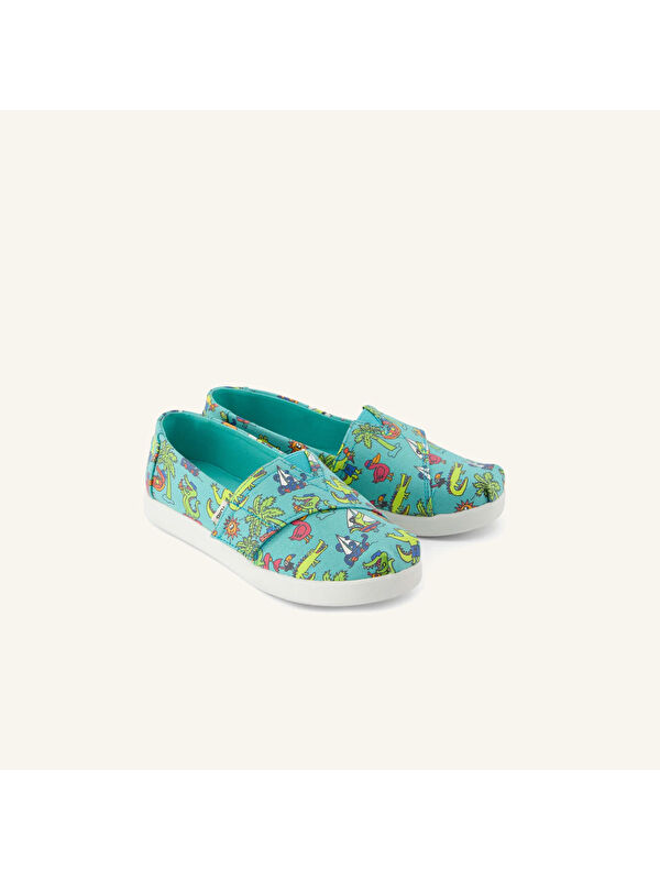 Toms Yeşil Toms Espadril Kız Çocuk Babet