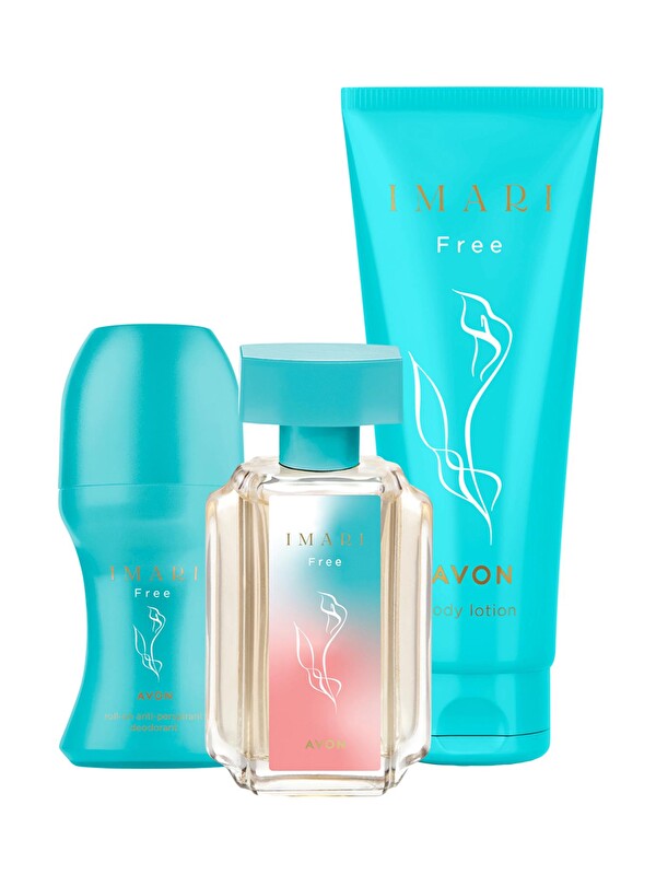 AVON Imari Free Kadın Parfüm Rollon ve Vücut Losyonu Paketi