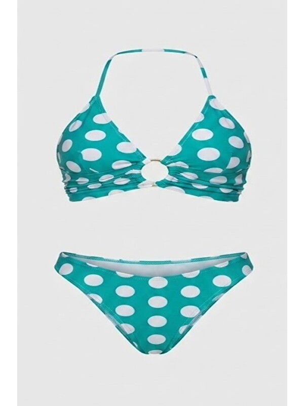 C&City Halka Detay Üçgen Bikini Takım 3278 Yeşil