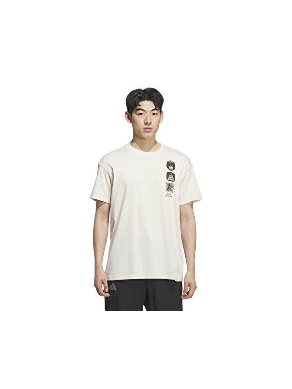 Adidas Terrex Mt Gfx Tee Erkek Outdoor Tişörtü KE7078 Beyaz