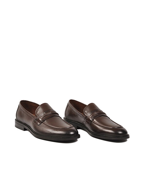 Ayakmod Kahverengi Ayakmod Hakiki Deri Erkek Ayakkabı 3611 M