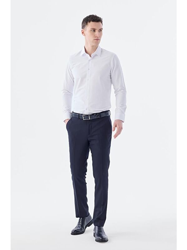 JAKAMEN Lacivert Comfort Fit Yan Cep Pantolon