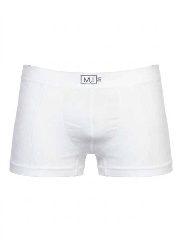 C&City C12102 Dikişsiz Erkek Boxer Beyaz