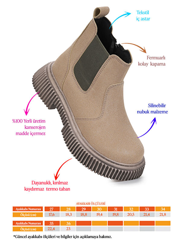 Penka Fermuarlı Erkek Çocuk Günlük Bot Ayakkabı - Görsel 3