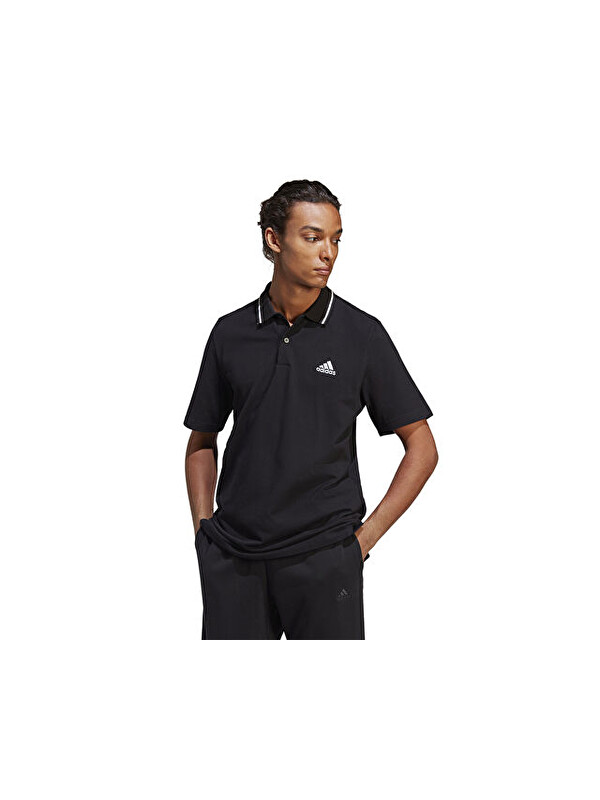 Adidas M Sl Pq Ps Erkek Günlük Polo Tişört IC9314 Siyah