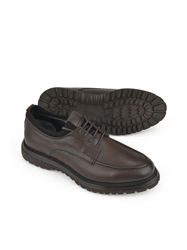 Erkek Hakiki Deri Ayakkabı 153498Z17331 Kahve - Görsel 5