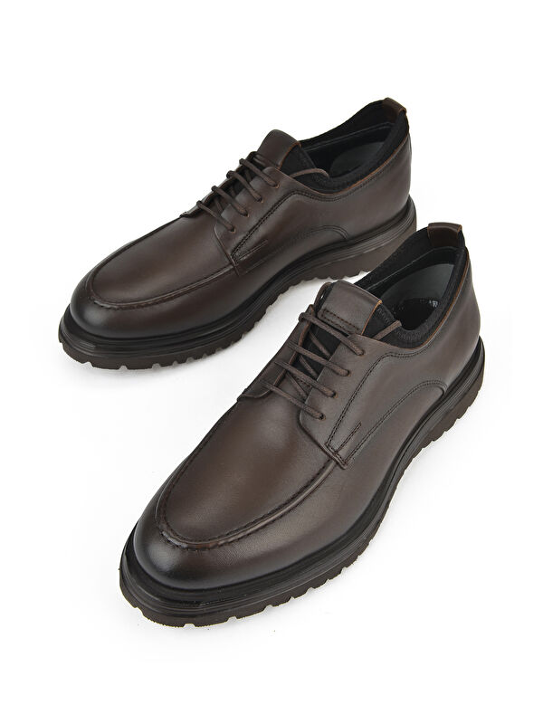 Erkek Hakiki Deri Ayakkabı 153498Z17331 Kahve - Görsel 6