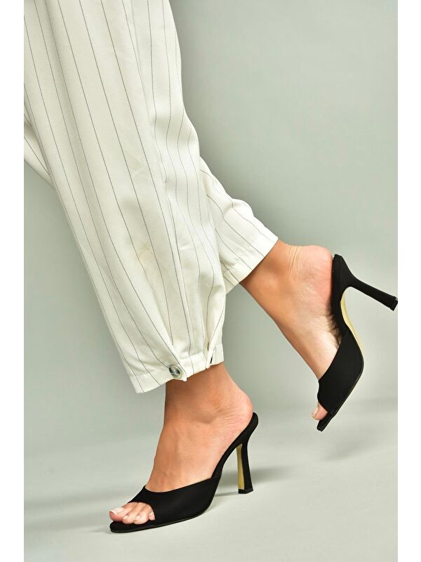 Siyah Kadın Topuklu Ayakkabı U997062804 - Görsel 2