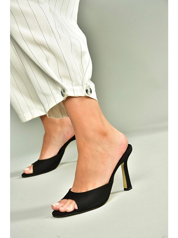 Siyah Kadın Topuklu Ayakkabı U997062804 - Görsel 3