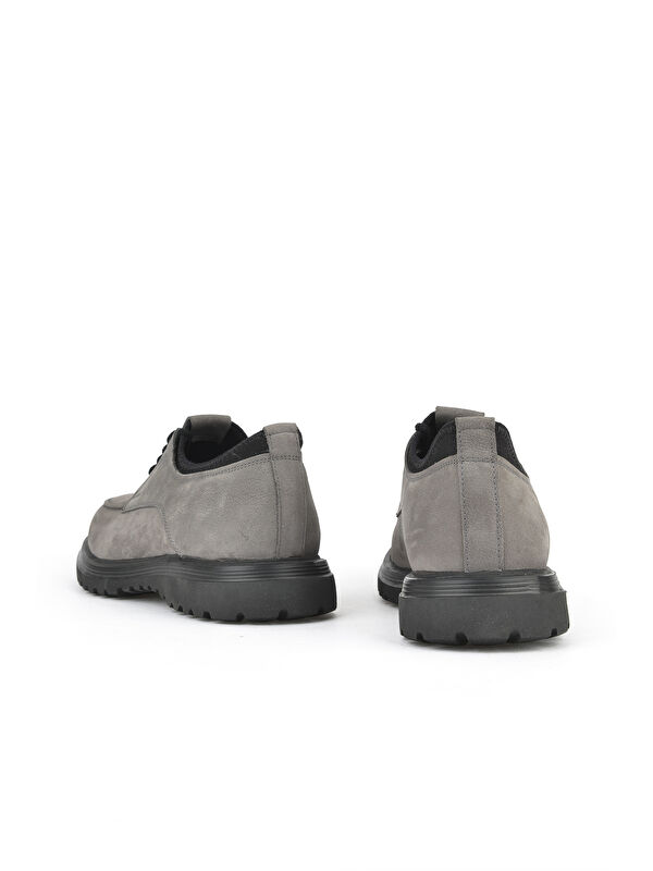 Erkek Hakiki Deri Ayakkabı 153498Z173312 Gri - Görsel 4