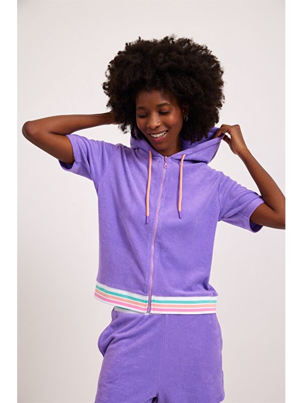 Katia And Bony Kadın Fairytale Havlu Sweatshirt Mor