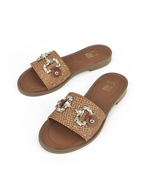 Hasır Kadın Terlik 1511044Z5001 Taba - Görsel 6