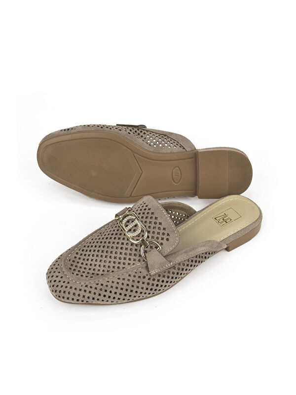 Kadın Terlik 1511044Z5002 Vizon - Görsel 5