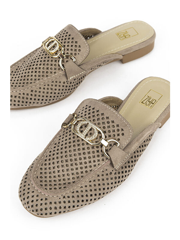 Kadın Terlik 1511044Z5002 Vizon - Görsel 6