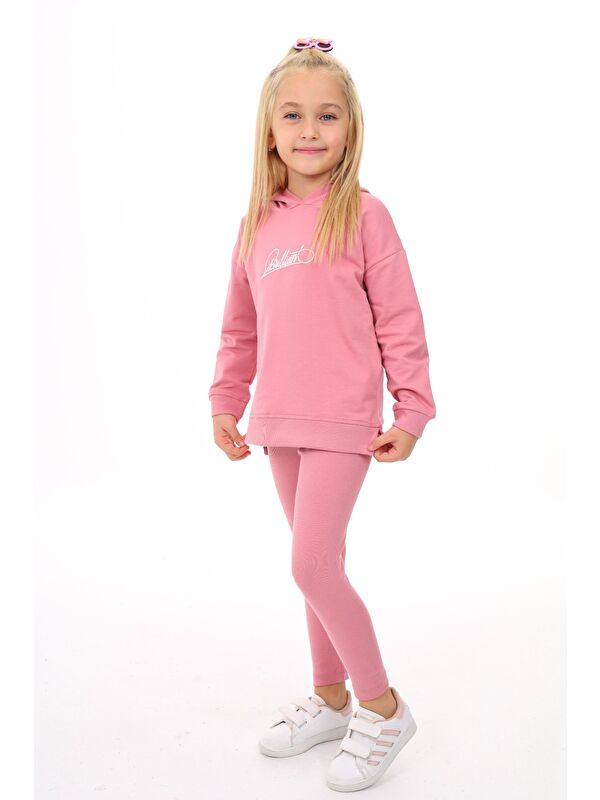 Toontoykids Kız Çocuk Nakışlı Taytlı Takım