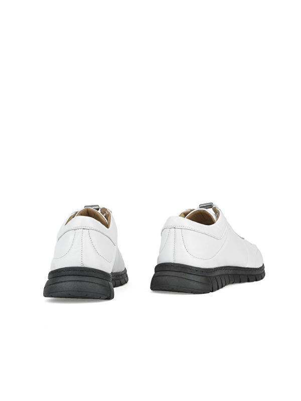 Kadın Hakiki Deri Sneaker 143992ZSP200 Beyaz - Görsel 4