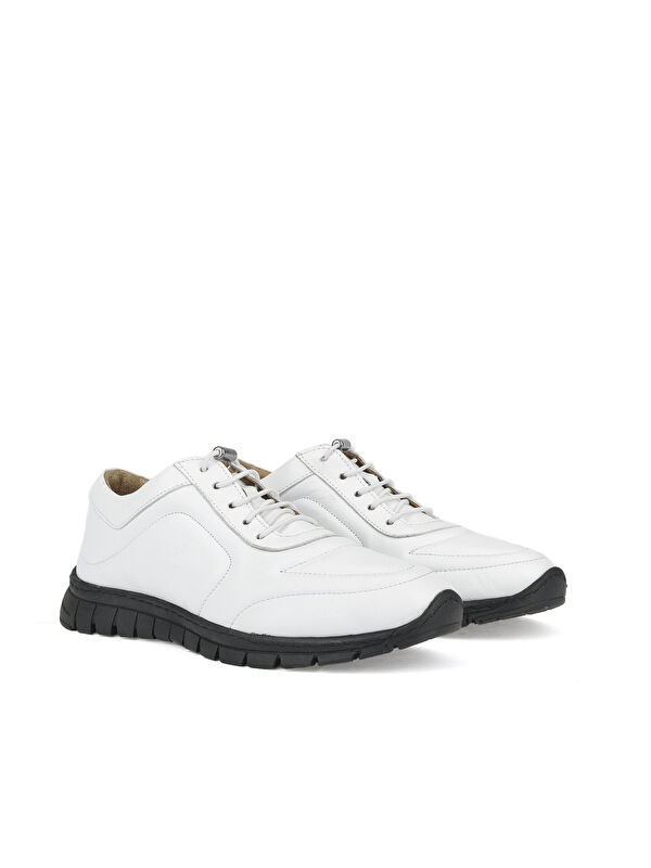 Kadın Hakiki Deri Sneaker 143992ZSP200 Beyaz - Görsel 5