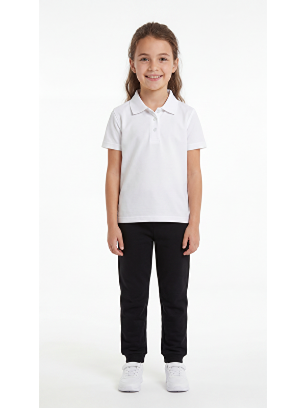 Mışıl Kids Kız Çocuk Okul Kısa Kol Polo Yaka Lakost