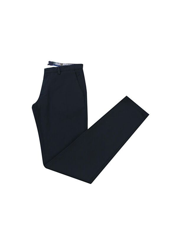 JAKAMEN Koyu Lacivert Extra Slim Fit Yan Cep Spor Pantolon