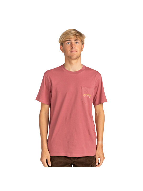 Billabong Stacked Arch Pkt Erkek Pembe Tişört