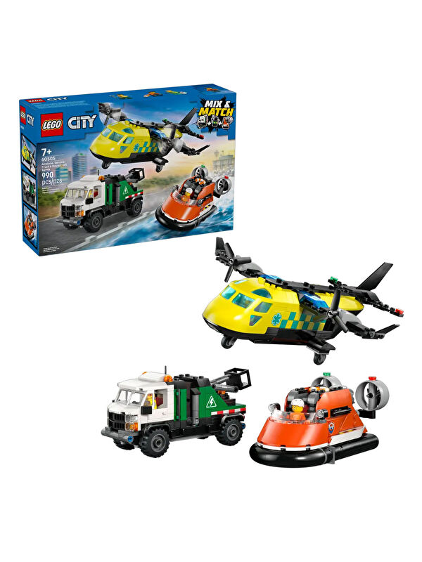 Lego City Uçak, Servis Kamyonu ve Hoverkraft Karışımı 60505