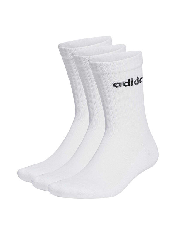 Adidas Lineer Crew 3' lü Beyaz Çorap