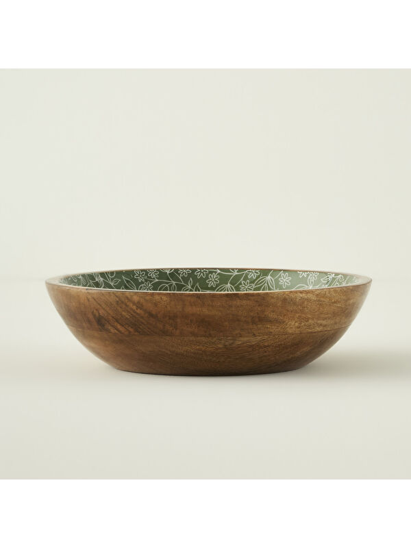 Bella Maison Floral Mango Sunum Kasesi Yeşil (30x8 cm)