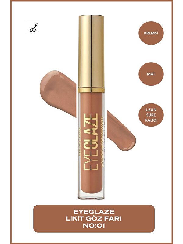 GOLDEN ROSE Eye Glaze Liquid Eyeshadow 01 Woody Likit Far 3,5 ml