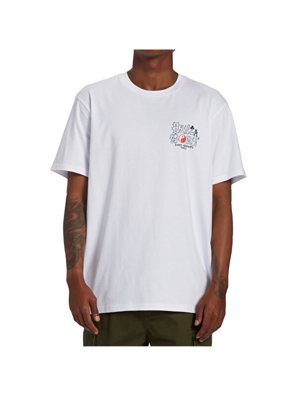 Billabong Worded Tees Erkek Beyaz Tişört