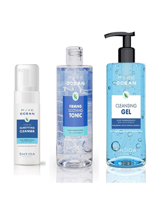 Sheida Pure Ocean Yüz Temizleme Seti - Normal Ve Karma Ciltler Için