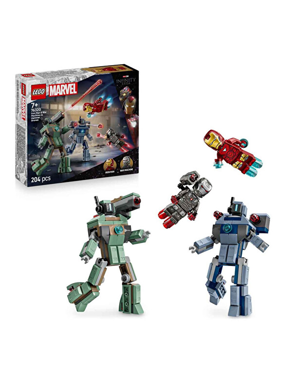 Lego Marvel Iron Man ve War Machine, Hammer İnsansız Hava Araçlarına Karşı 76320