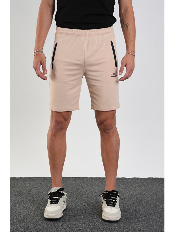 Shooter Sportswear Erkek Regular Fit Fermuar Cepli Pamuklu Şort