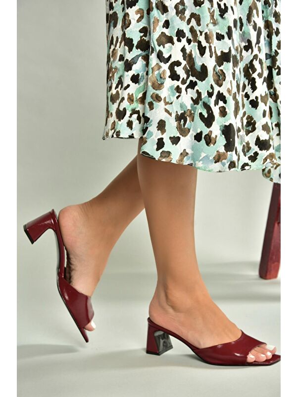 Bordo Kadın Topuklu Ayakkabı U654081109 - Görsel 3