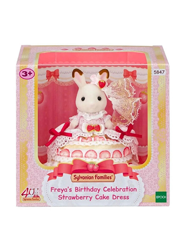 Sylvanian Families Freya’nın Doğum Günü Çilekli Pasta Elbisesi 5847