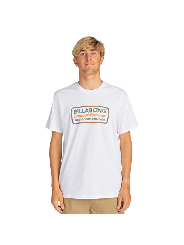 Billabong Trademark Tees Erkek Beyaz Tişört