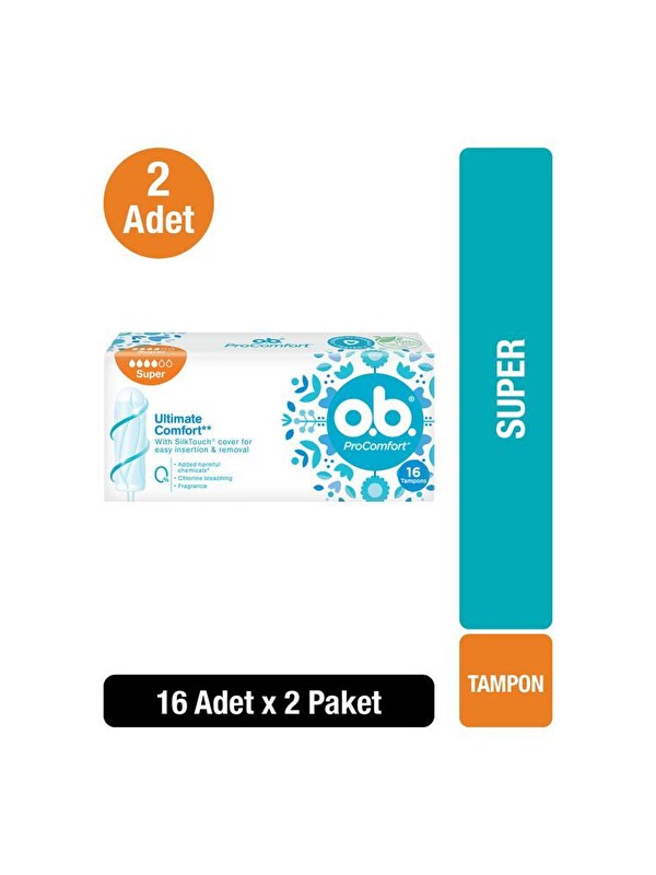 O.B O.B. Tampon Süper 16'lı x2