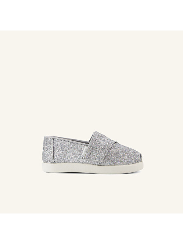 Toms Gri Toms Espadril Kız Çocuk Gümüş Babet