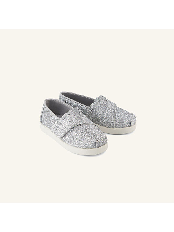 Toms Gri Toms Espadril Kız Çocuk Gümüş Babet