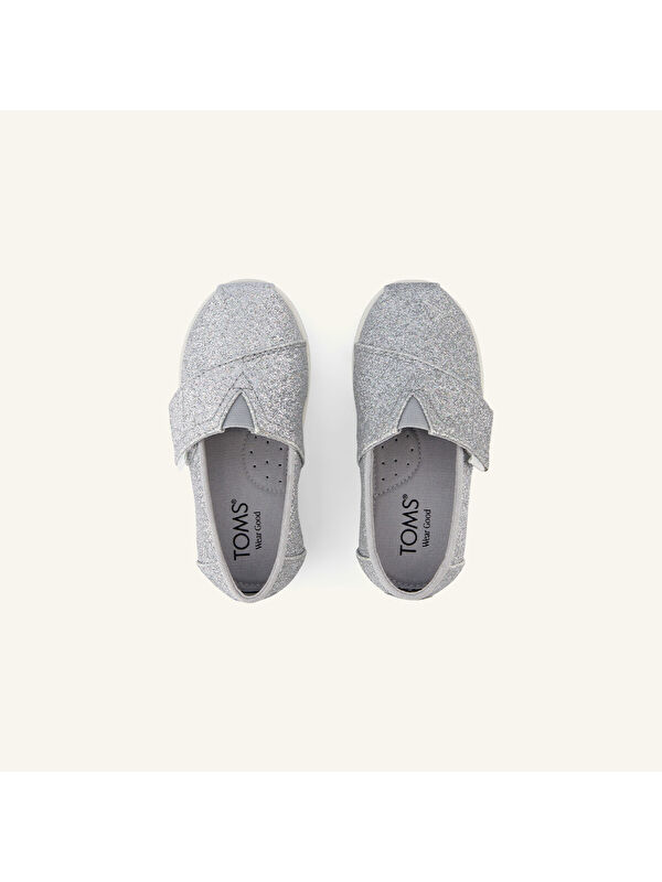 Toms Gri Toms Espadril Kız Çocuk Gümüş Babet