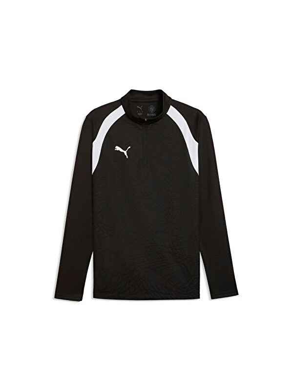 Puma Teamfinal26 Training 1/4 Zip Erkek Futbol Antrenman Uzun Kollu Tişört 65967903 Siyah