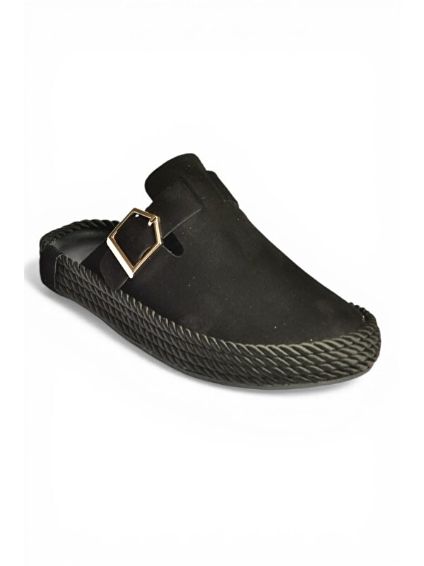 Fox Shoes Siyah Kadın Terlik Y596148502