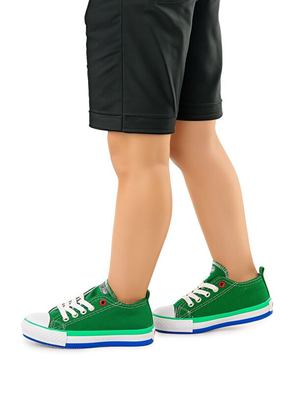 Tinna Bağcıklı Erkek Çocuk Keten Spor Ayakkabı - Görsel 3